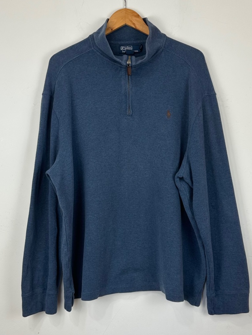 Polo Ralph Lauren Mens 1/4 Zip Mock Neck Pullover XXL Pony Preppy Casual